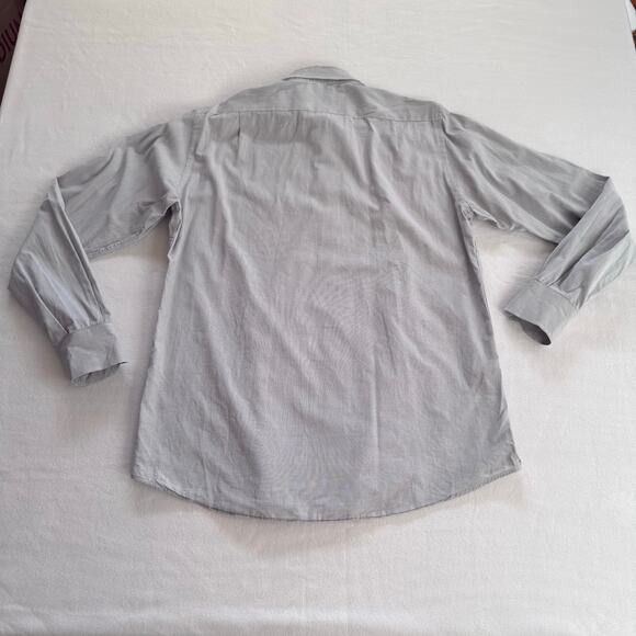 White Windowpane Men Carolina Herrera Button Down - Picture 2 of 9